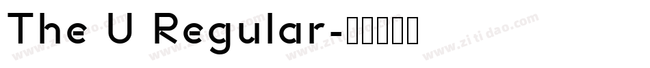 The U Regular字体转换